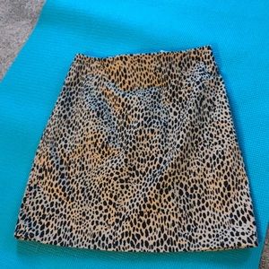 Never worn mini leopard skirt